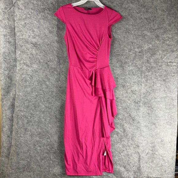 FHQ Collection Dress Small Women's NWT Pink Long Polyester Adults S - Picture 1 of 6